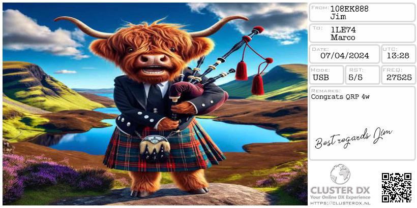 eQSL 108EK888 Mr. Jim